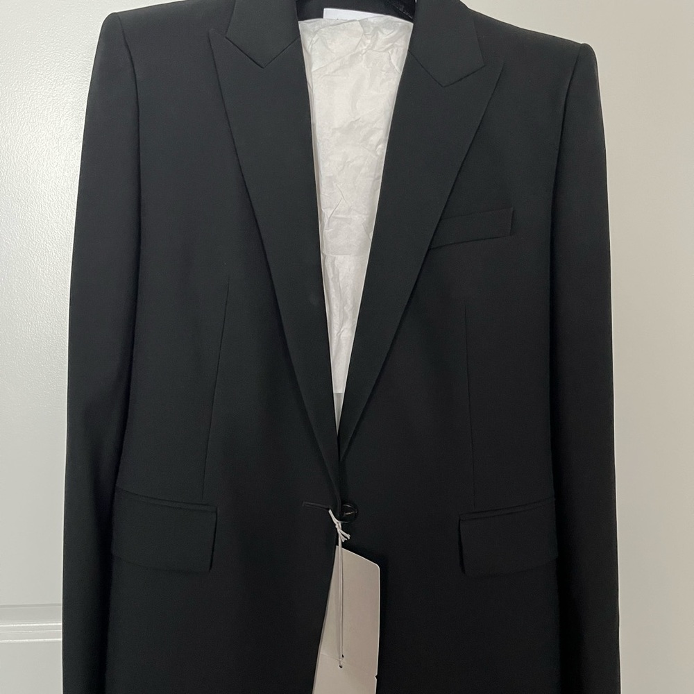 Alexander McQueen Wool Gabardine Blazer Size 46 (US 12)